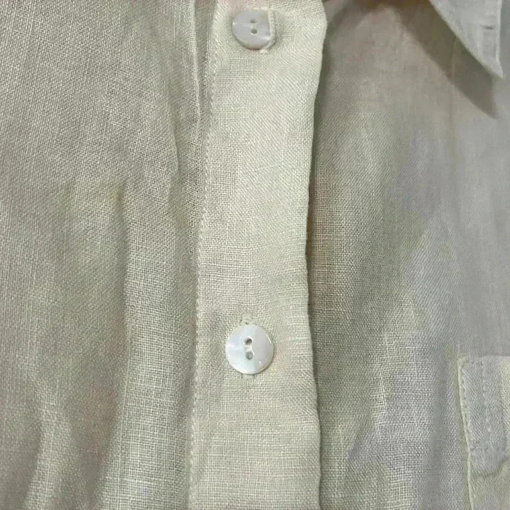 Theory Tie-Front Shirt in Linen-Tencel - Picture 6 of 11